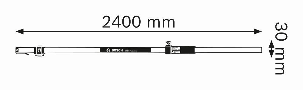 Bosch PRO Messlatte GR 240 Produktbild img2 L