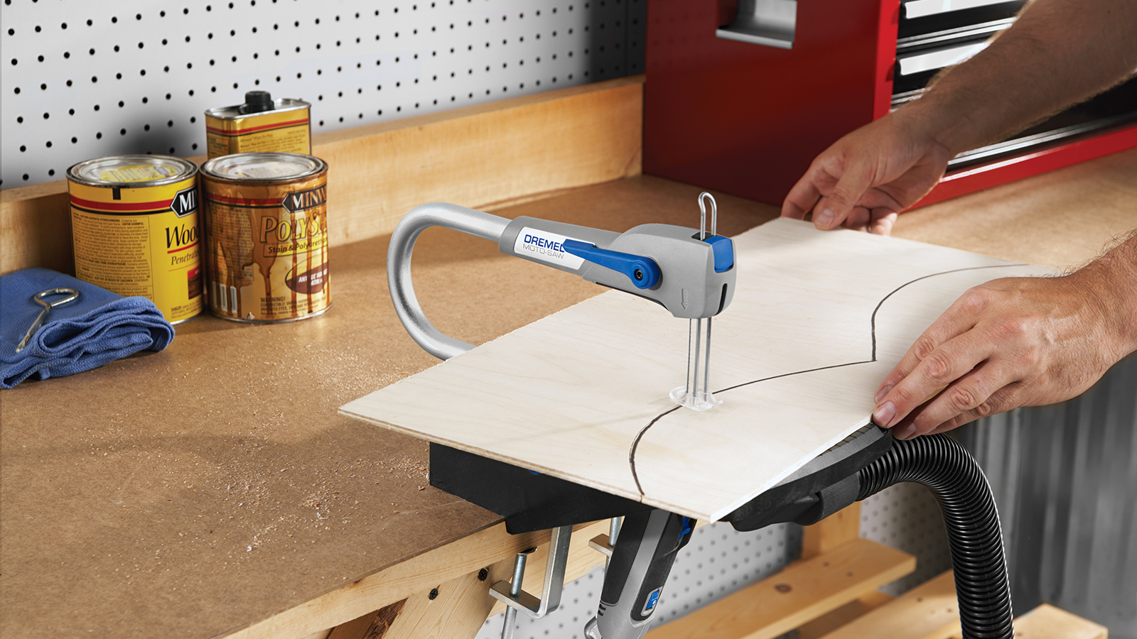 Dremel Moto-Saw MS20-1/5 2in1 Dekupiersäge mit 1 Vorsatzgerät, 5 Zubehöre Produktbild img4 L