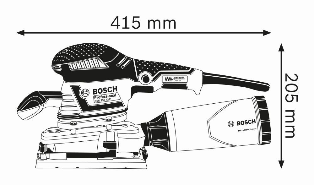 Bosch PRO Schwingschleifer GSS 230 AVE in L-BOXX Produktbild img3 L