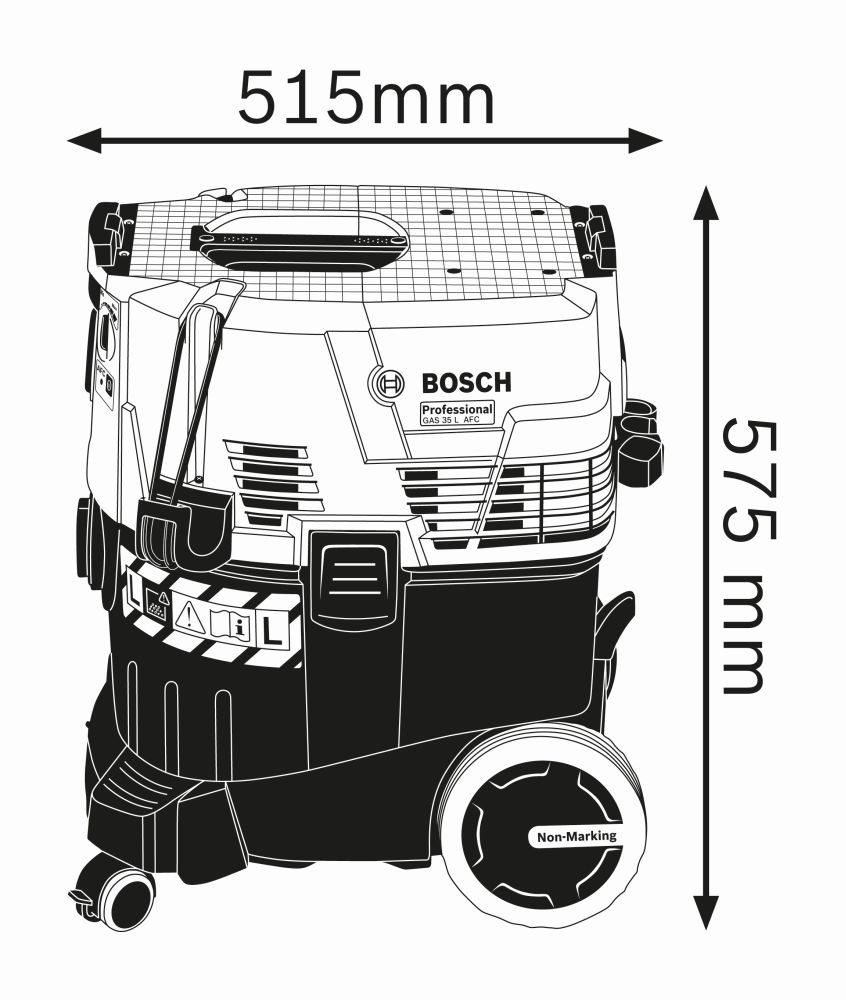 Bosch PRO Kabelgebundener Sauger GAS 35 L AFC Produktbild img3 L