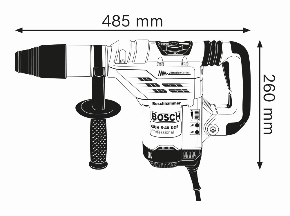 Bosch PRO Bohrhammer mit SDS max GBH 5-40 DCE Produktbild img3 L