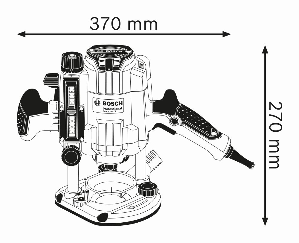 Bosch PRO Oberfräse GOF 1250 CE in L-BOXX Produktbild img3 L