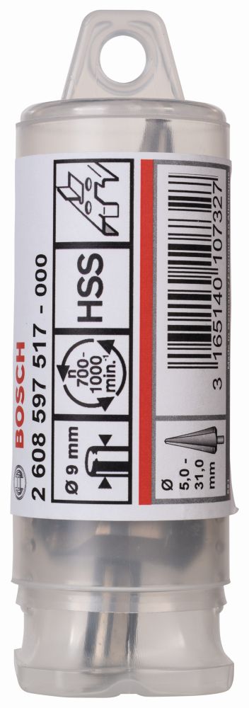Bosch PRO Blechschälbohrer HSS, zylindrisch, 5 - 31 mm, 103 mm, 9 mm Produktbild img2 L
