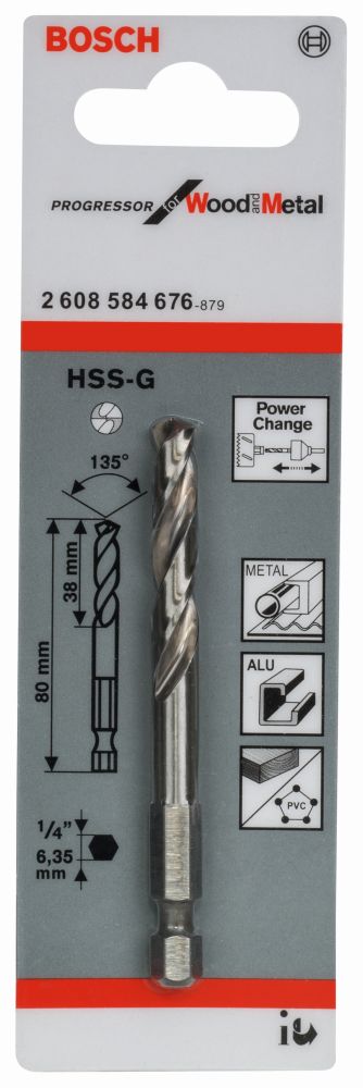Bosch PRO Zentrierbohrer HSS-G, 80 mm Produktbild img2 L