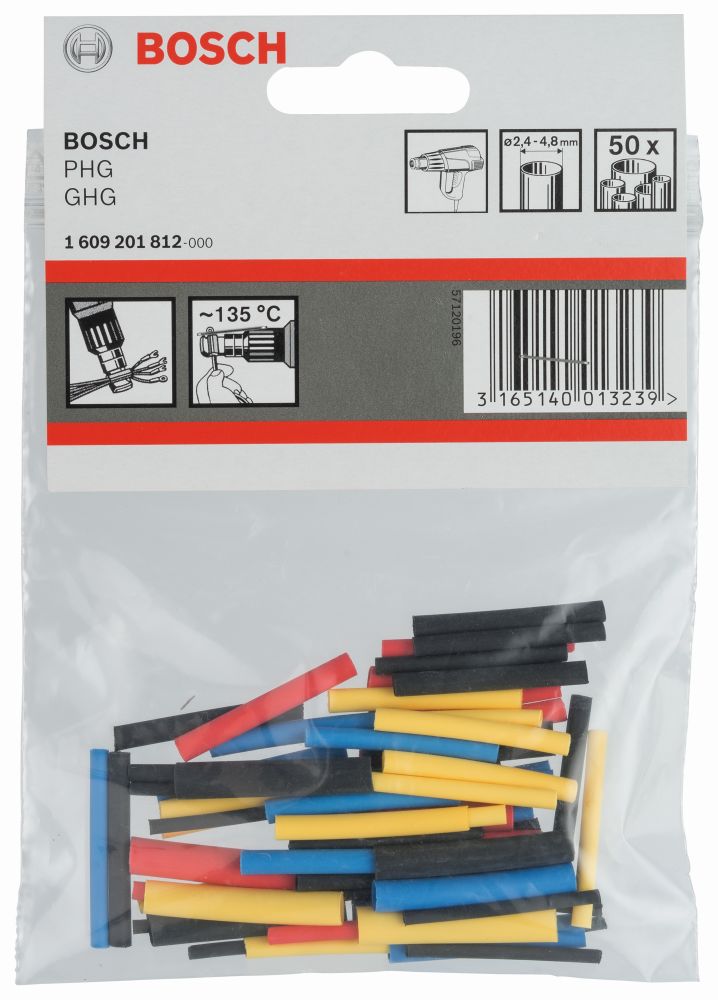 Bosch PRO Schrumpfschlauch für Bosch-Heißluftgebläse, 1,6 - 4,8 mm Produktbild img2 L