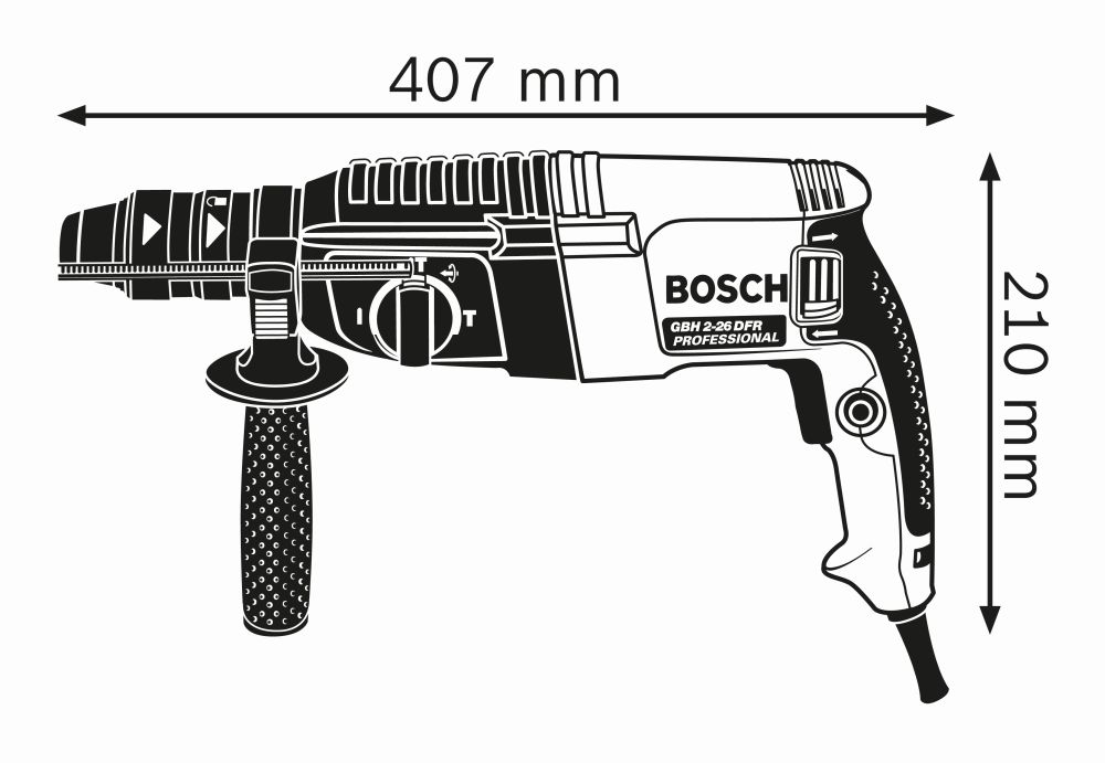 Bosch PRO Bohrhammer mit SDS plus GBH 2-26 F, Handwerkerkoffer Produktbild img3 L
