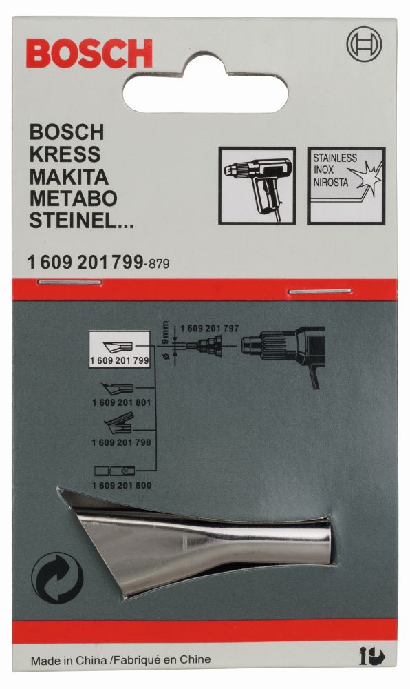 Bosch PRO Schlitzdüse für Bosch-Heißluftgebläse mit Elektronik, 10 mm Produktbild img2 L