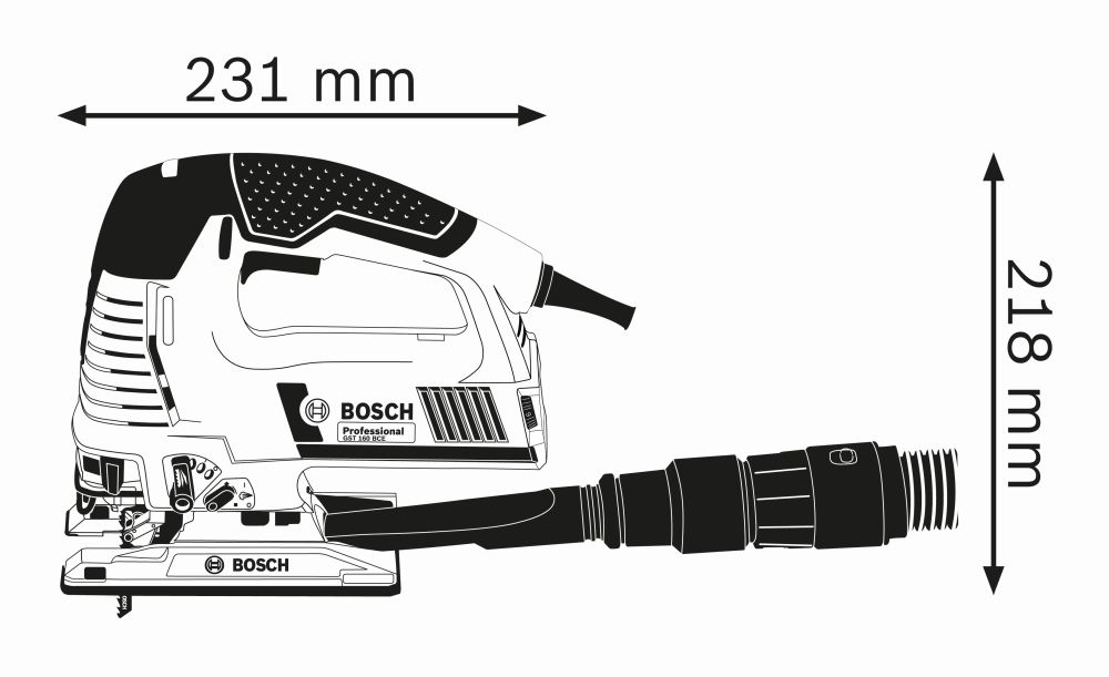 Bosch PRO Stichsäge GST 160 BCE Produktbild img3 L