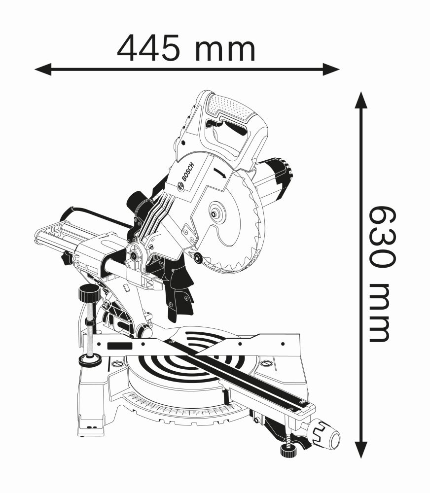 Bosch PRO Paneelsäge GCM 80 SJ Produktbild img3 L
