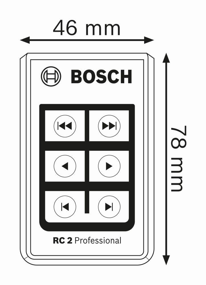 Bosch PRO Fernbedienung RC 2 Produktbild img2 L