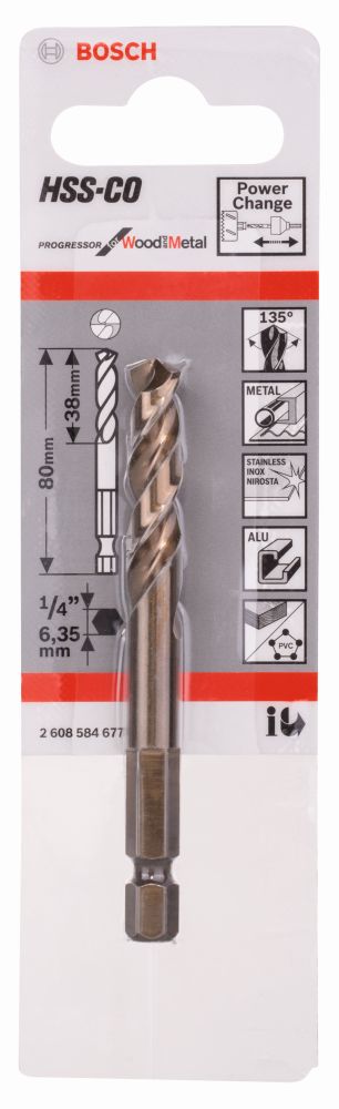 Bosch PRO Zentrierbohrer HSS-Co, 80 mm Produktbild img2 L