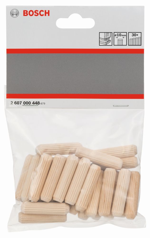 Bosch PRO Holzdübel 10 mm, 40 mm, 30er-Pack Produktbild img2 L