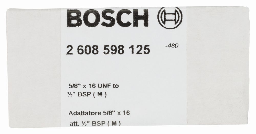Bosch PRO Adapter für Diamantbohrkronen, Maschinenseite 5/6 Zoll, Kronenseite G 1/2 Zoll Produktbild img2 L