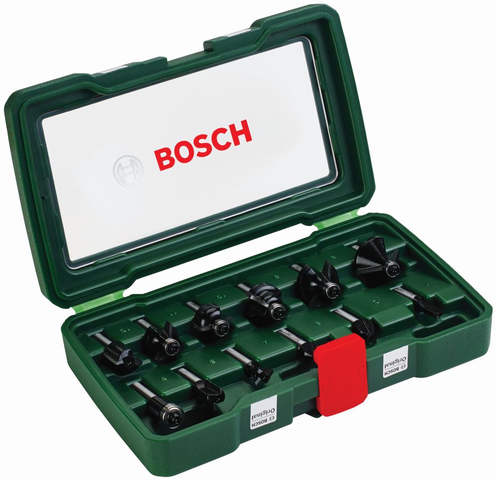 Bosch 12-teiliges HM-Fräser-Set (8 mm Schaft) Produktbild img1 L