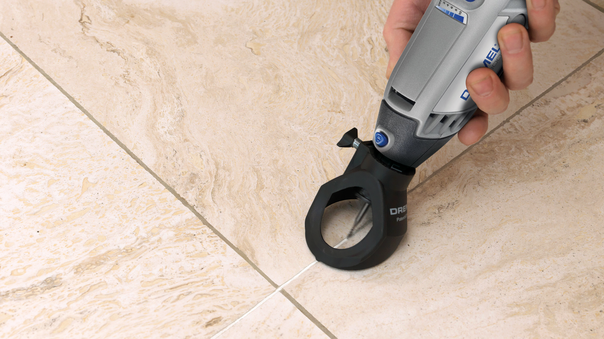Dremel Vorsatzgerät zum Entfernen von Fugenmörtel bei Wand- und Bodenfliesen Produktbild img3 L