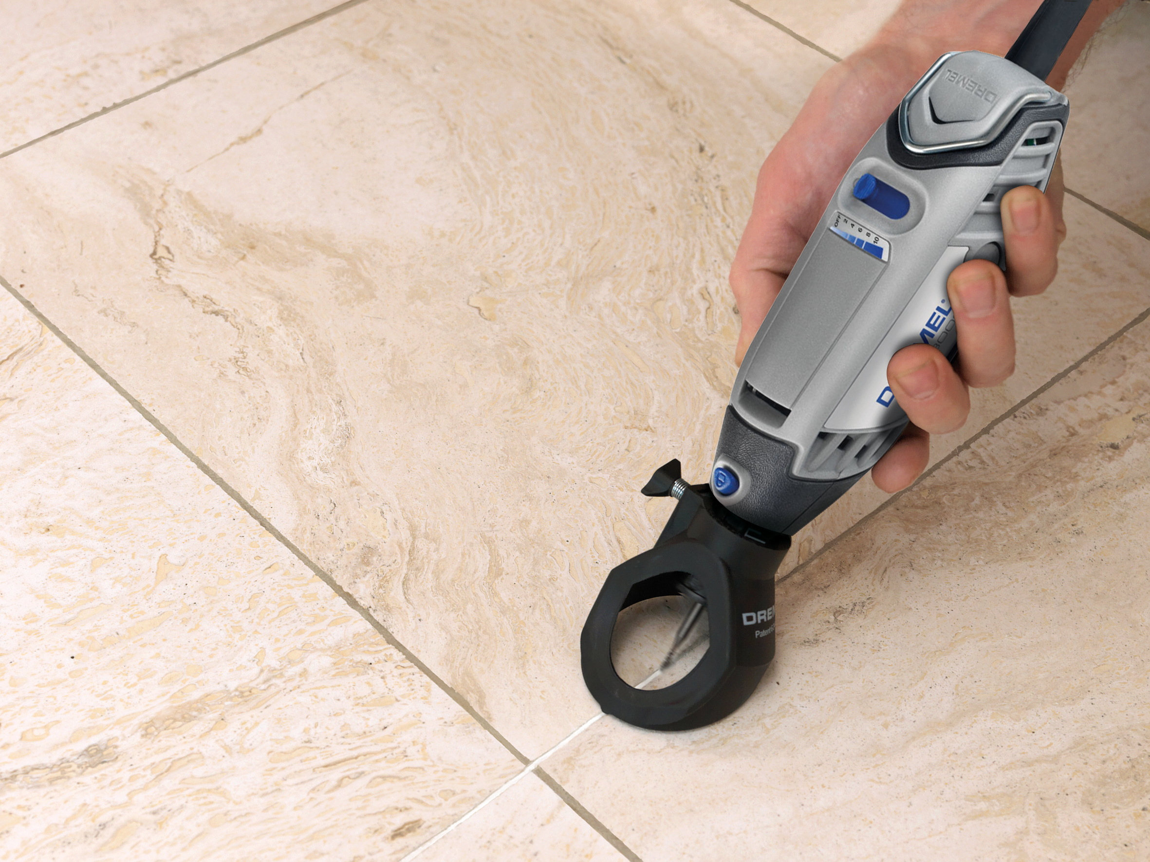 Dremel Vorsatzgerät zum Entfernen von Fugenmörtel bei Wand- und Bodenfliesen Produktbild img4 L