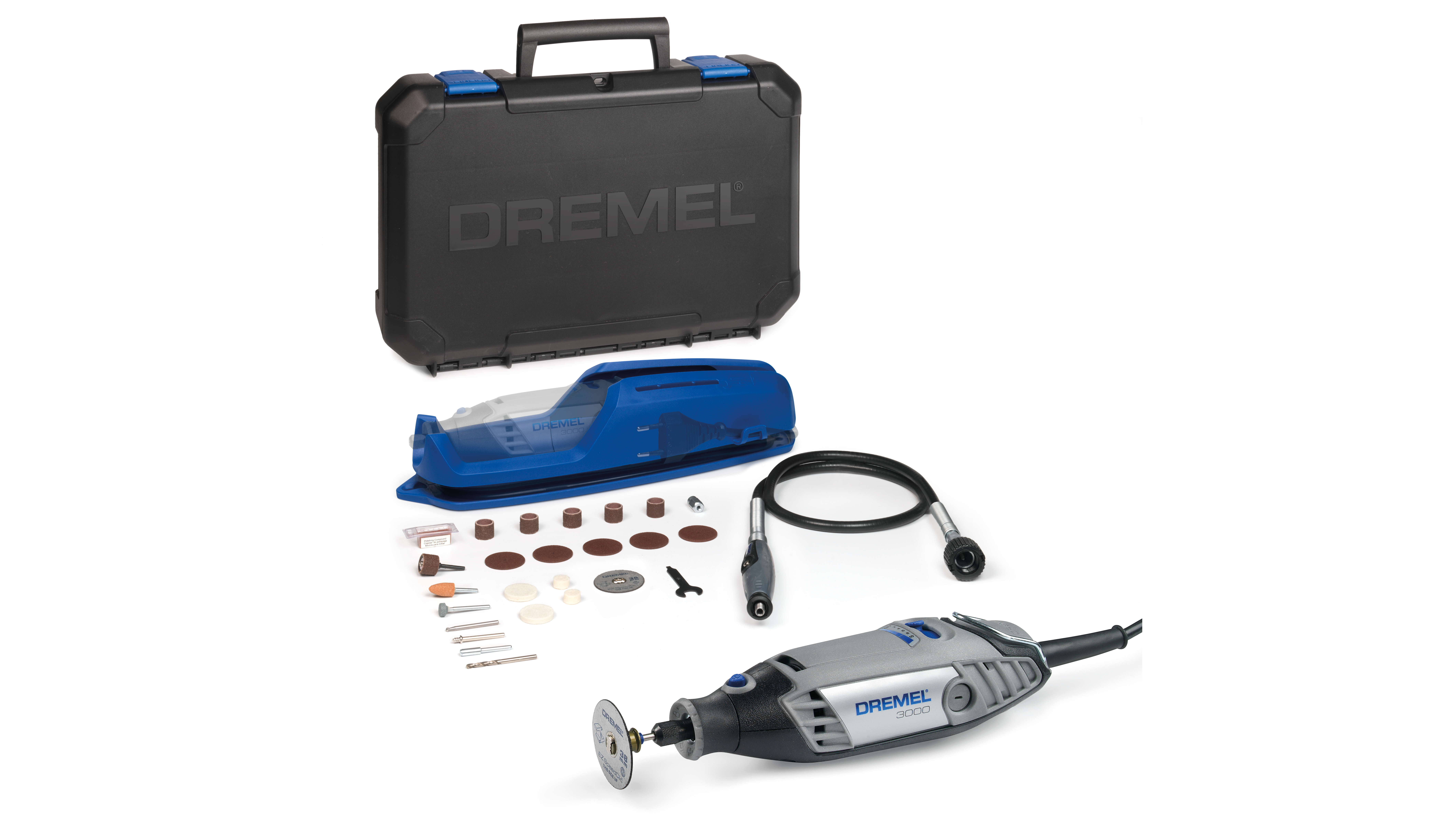 Dremel 3000-1/25 EZ Multifunktionswerkz. mit 1 Vorsatzgerät, 25 Zubehöre Produktbild img2 L