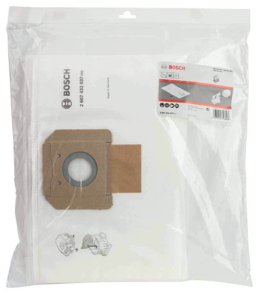 Bosch PRO Vliesfilterbeutel für GAS 35 L AFC; GAS 35 L SFC+; GAS 35 M AFC Produktbild img2 L