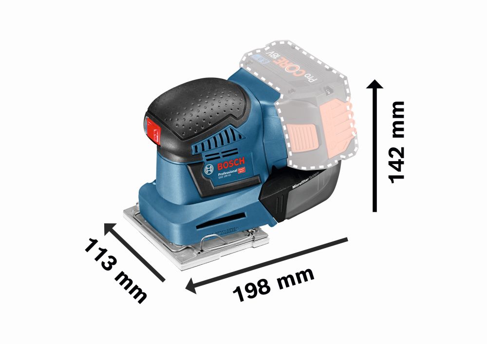 Bosch PRO Akku-Schwingschleifer GSS 18V-10 in L-BOXX Produktbild img3 L
