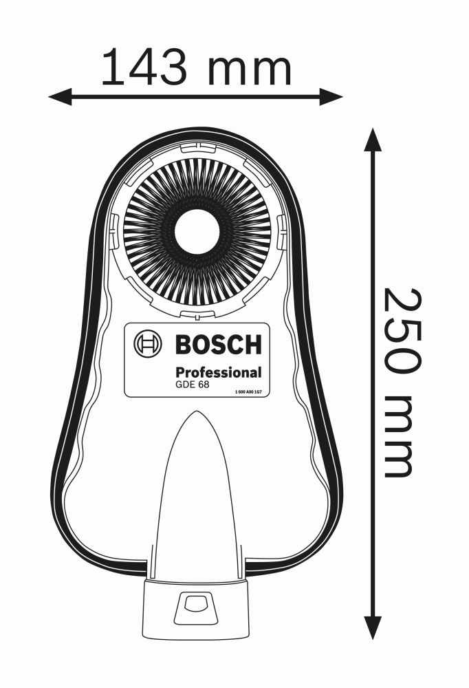 Bosch PRO Absaugvorrichtung, Systemzubehör GDE 68 Produktbild img3 L