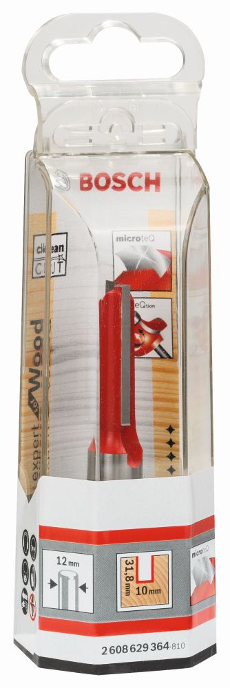 Bosch PRO Nutfräser Expert for Wood, Carbide, D 10 mm, L 31,8 mm, S 12 mm Produktbild img2 L