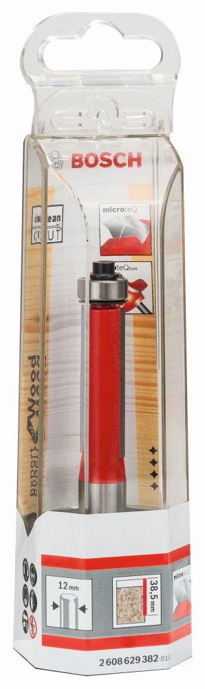 Bosch PRO Bündigfräser Expert for Wood Laminate,unt.Kugellager, D 12,7mm, L 38,5mm, S 12mm Produktbild img2 L