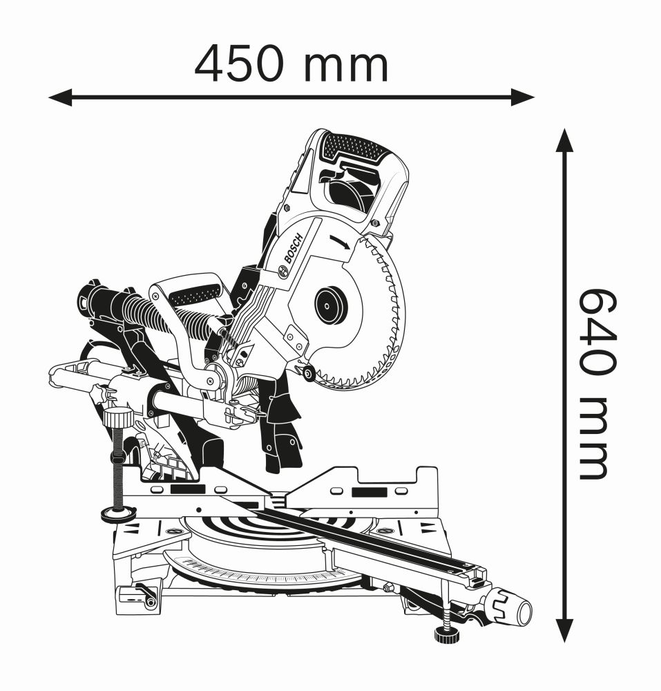 Bosch PRO Paneelsäge GCM 8 SDE Produktbild img3 L