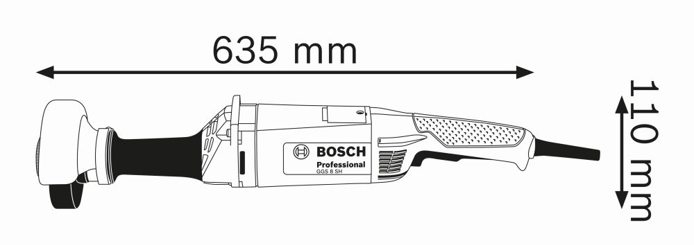 Bosch PRO Geradschleifer GGS 8 SH Produktbild img3 L