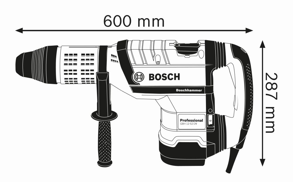 Bosch PRO Bohrhammer mit SDS max GBH 12-52 DV Produktbild img3 L