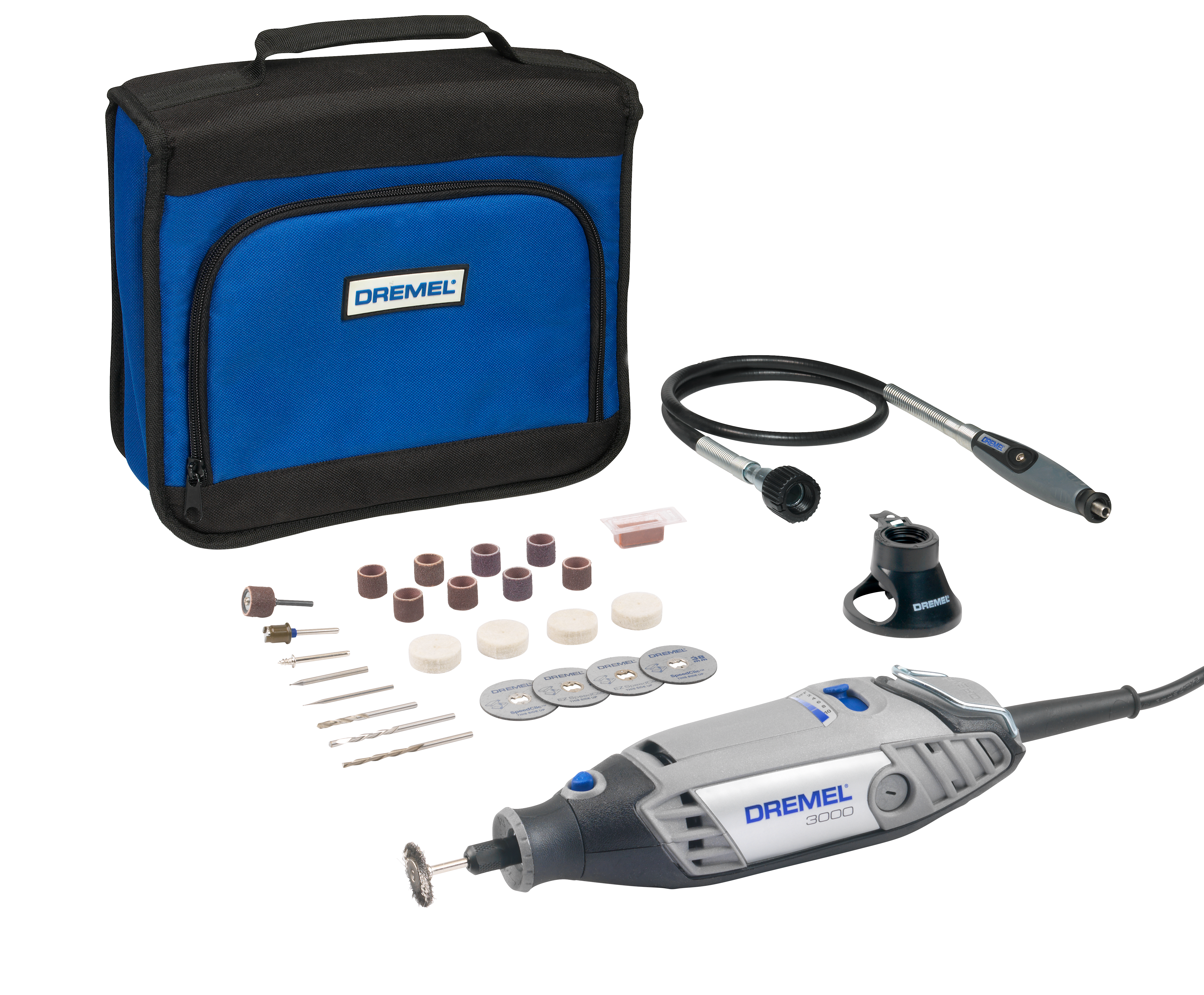 Dremel 3000-2/25 Multifunktionswerkzeug (130 W), 25 Zubehöre, 2 Vorsatzgerät Produktbild img2 L