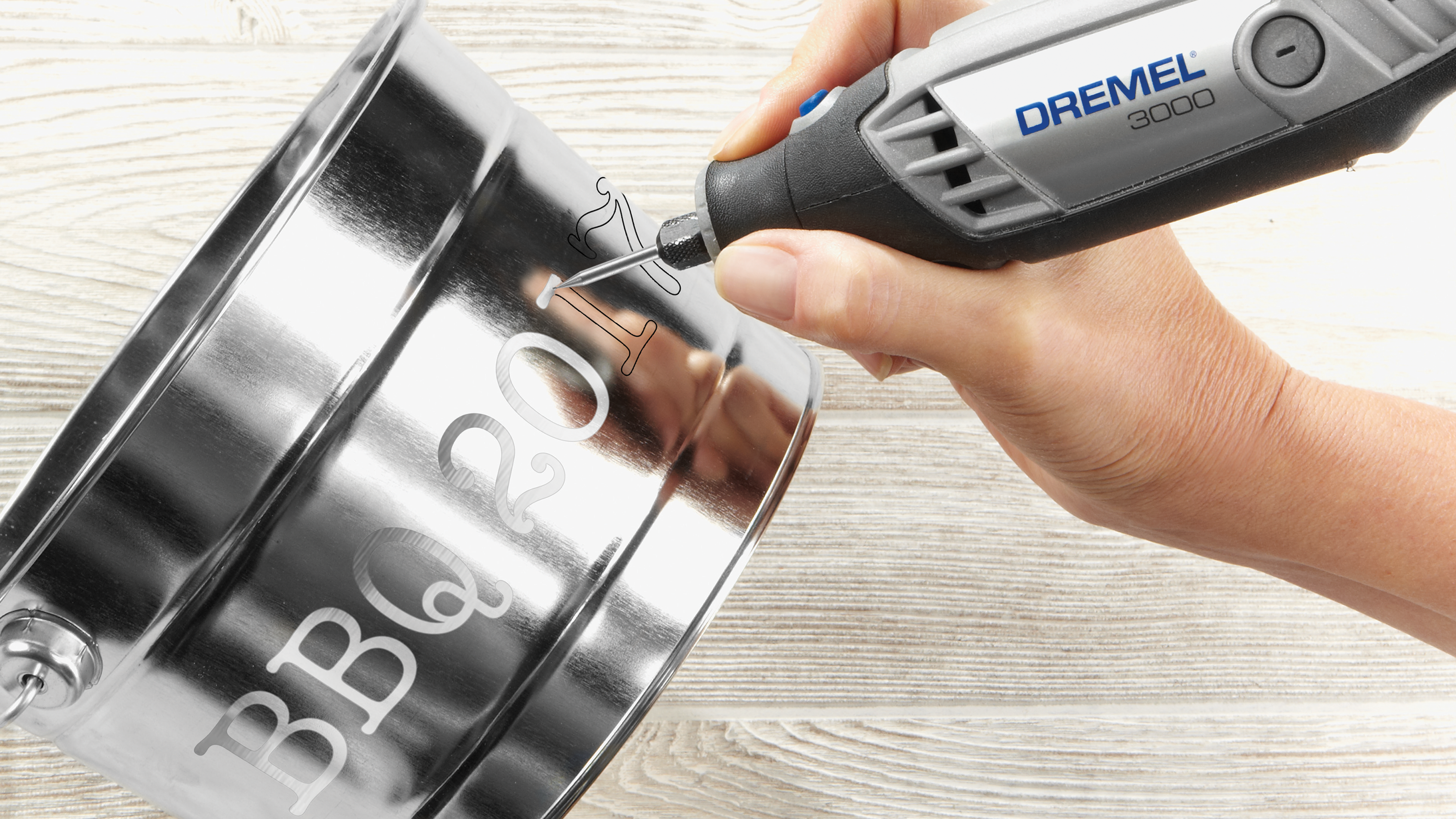 Dremel 3000-2/25 Multifunktionswerkzeug (130 W), 25 Zubehöre, 2 Vorsatzgerät Produktbild img8 L