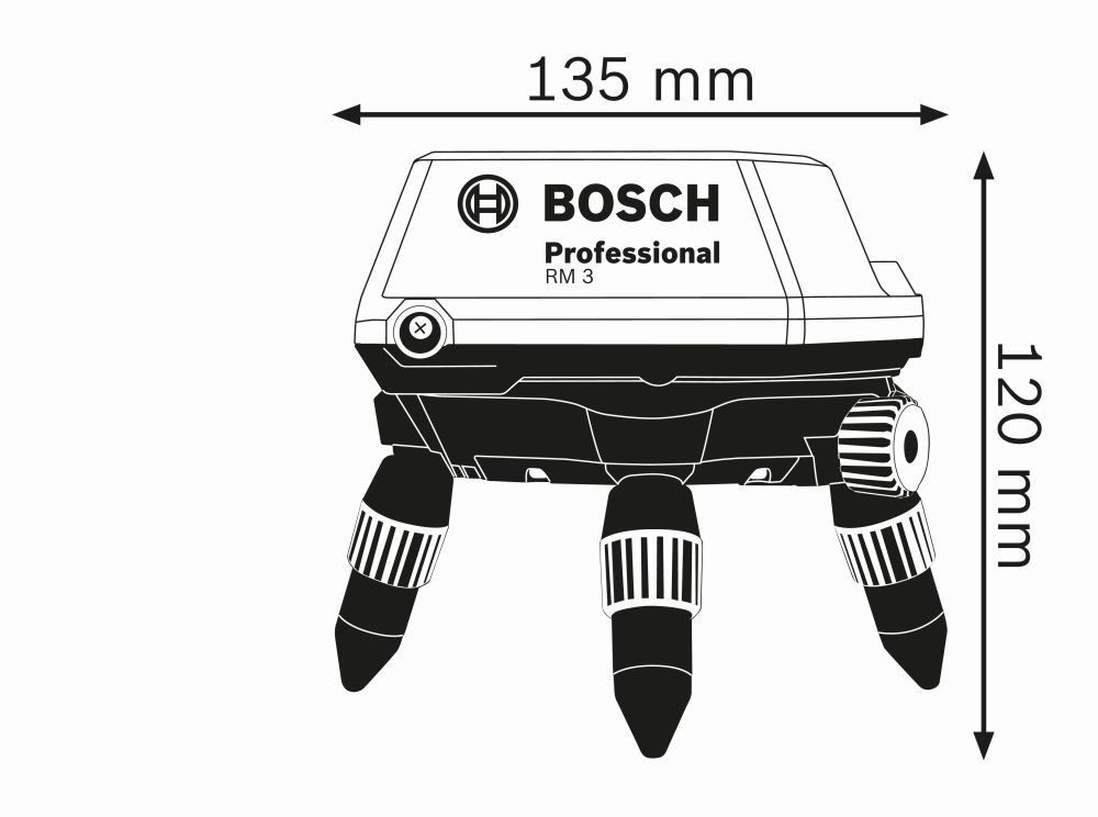 Bosch PRO Drehhalterung RM 3 Produktbild img2 L