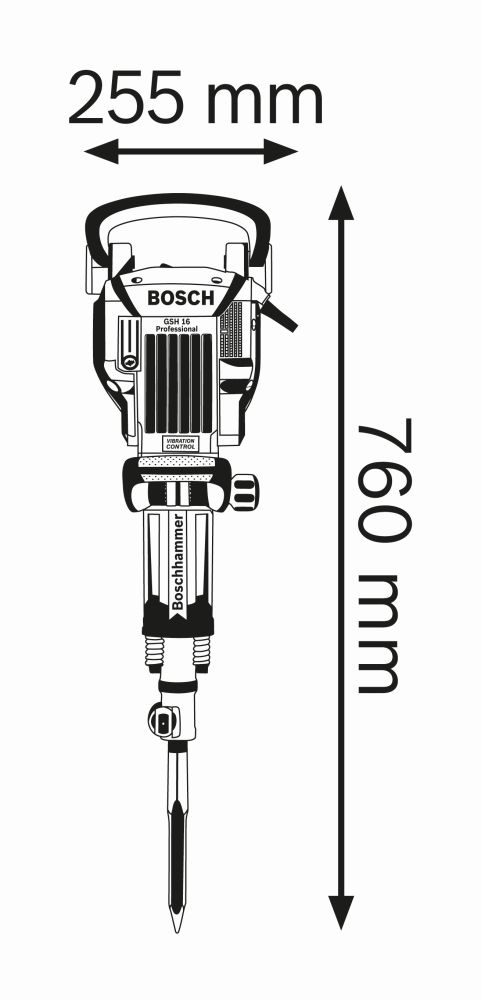 Bosch PRO Abbruchhammer GSH 16-30 in Trolley Produktbild img3 L