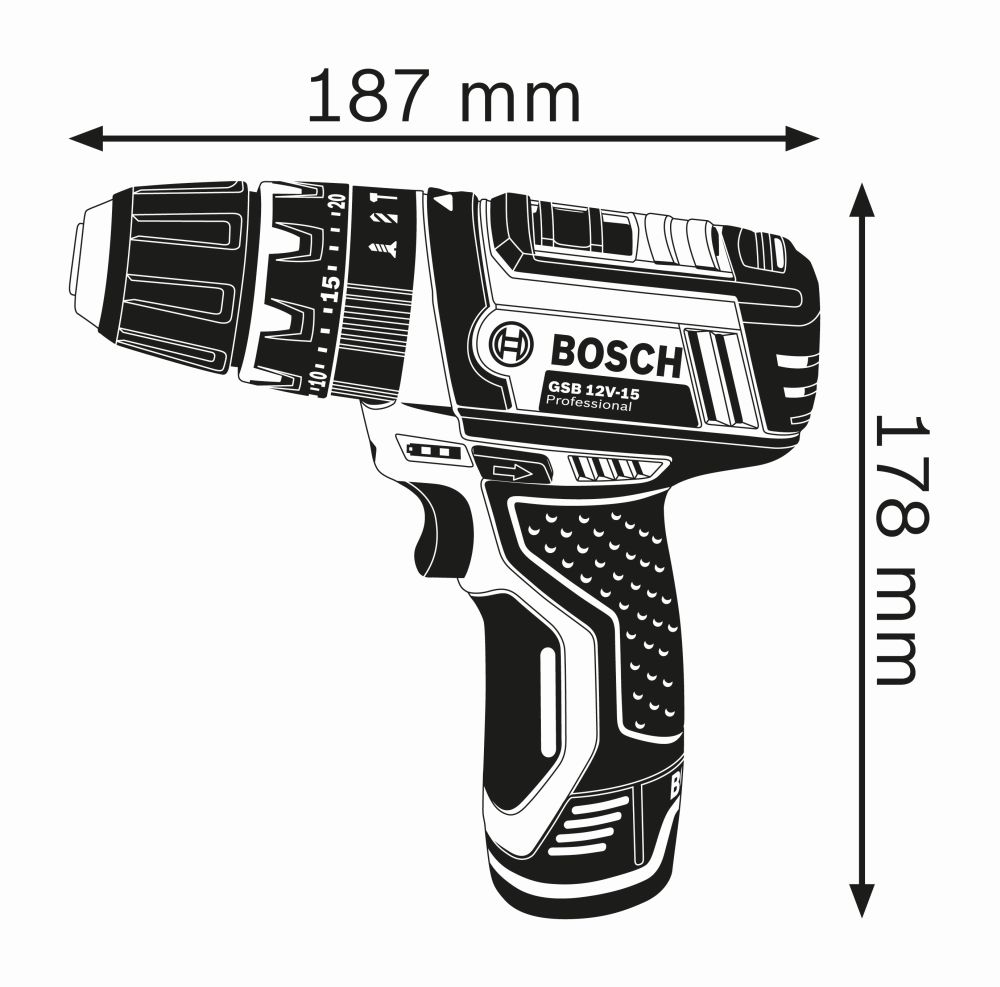 Bosch PRO Akku-Schlagbohrschrauber GSB 12V-15 in L-BOXX Produktbild img3 L