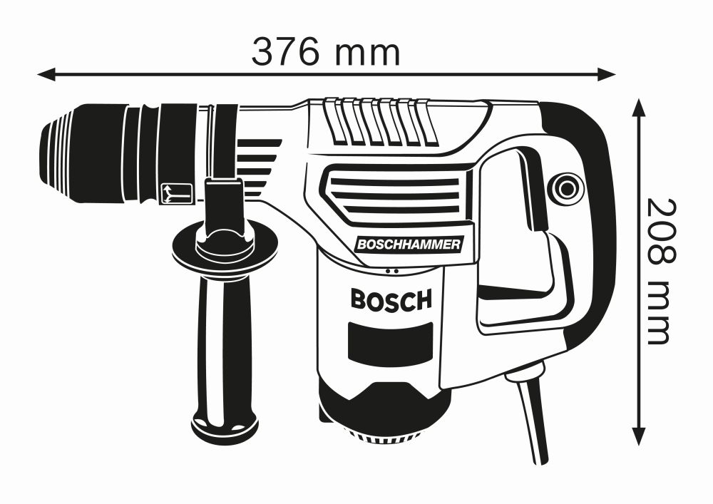 Bosch PRO Schlaghammer mit SDS plus GSH 3 im Handwerkerkoffer Produktbild img2 L