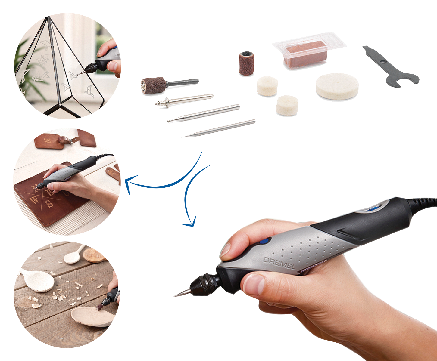 Dremel Stylo+, 2050-15 Multifunktionswerkzeug (9 Watt) mit 15 Zubehöre Produktbild img1 L