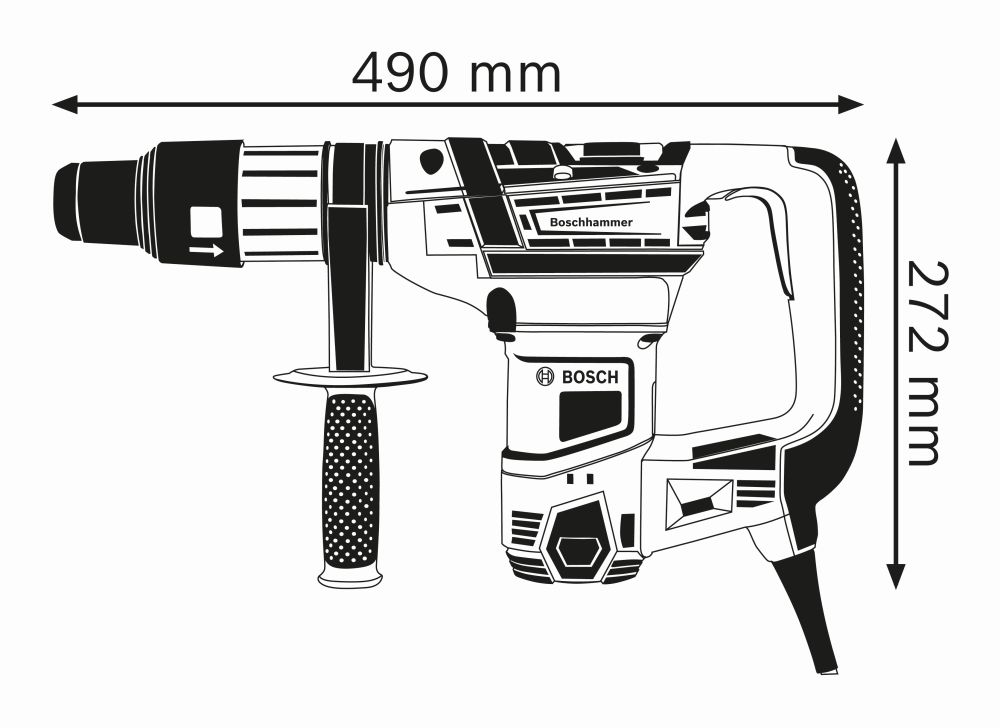 Bosch PRO Bohrhammer mit SDS max GBH 5-40 D Produktbild img3 L