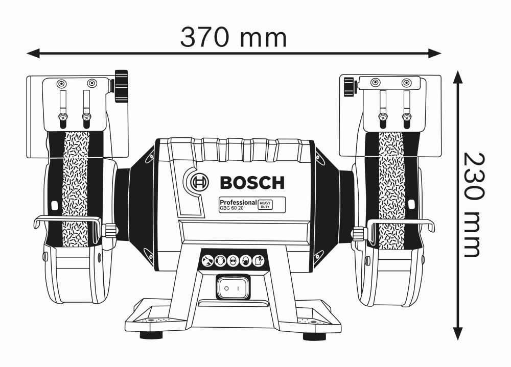 Bosch PRO Doppelschleifmaschinen GBG 60-20 Produktbild img2 L
