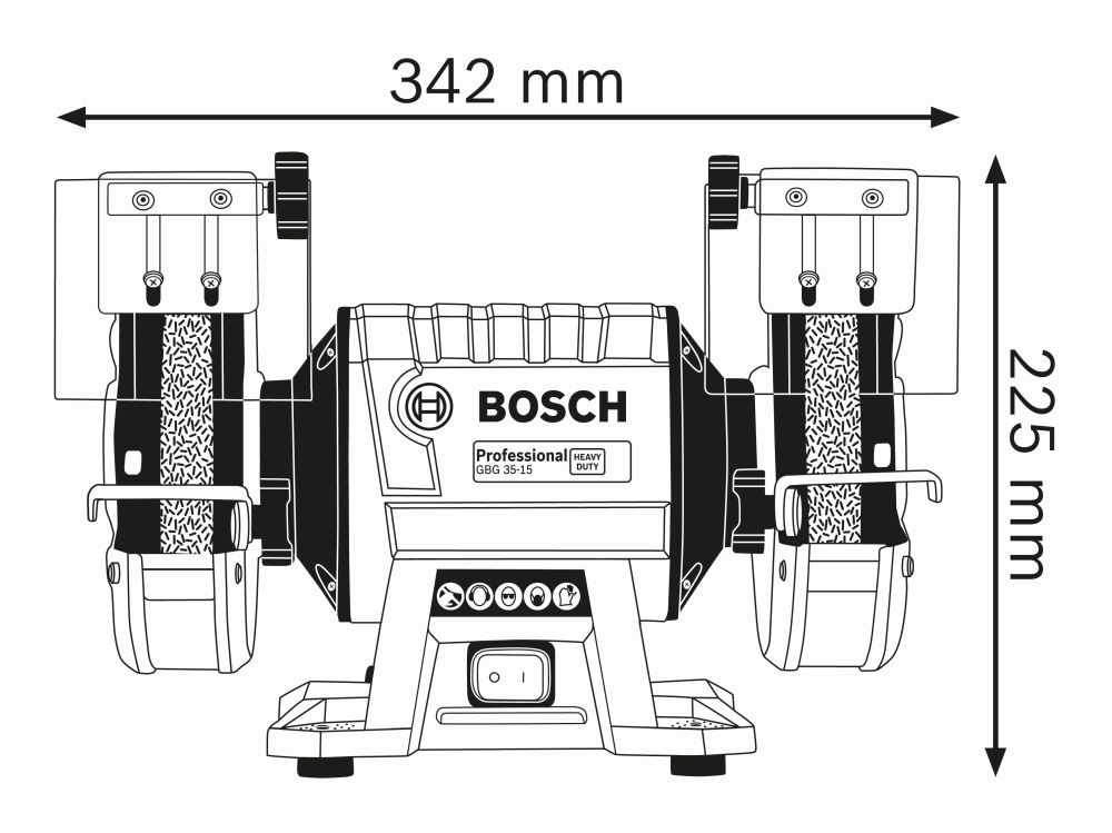 Bosch PRO Doppelschleifmaschinen GBG 35-15 Produktbild img2 L