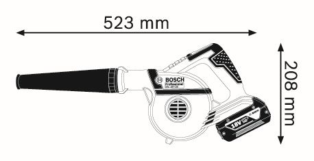 Bosch PRO Akku-Gebläse GBL 18V-120 Produktbild img3 L