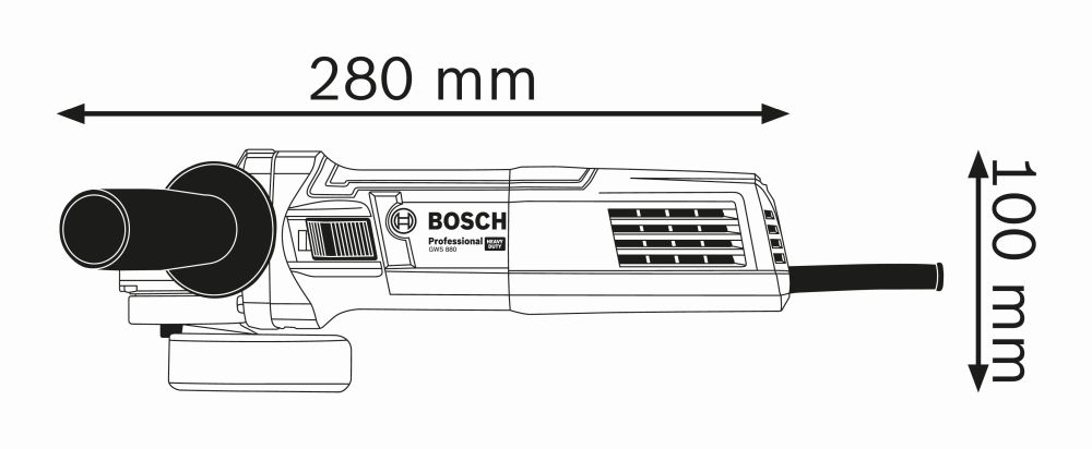 Bosch PRO Winkelschleifer GWS 880 Produktbild img2 L