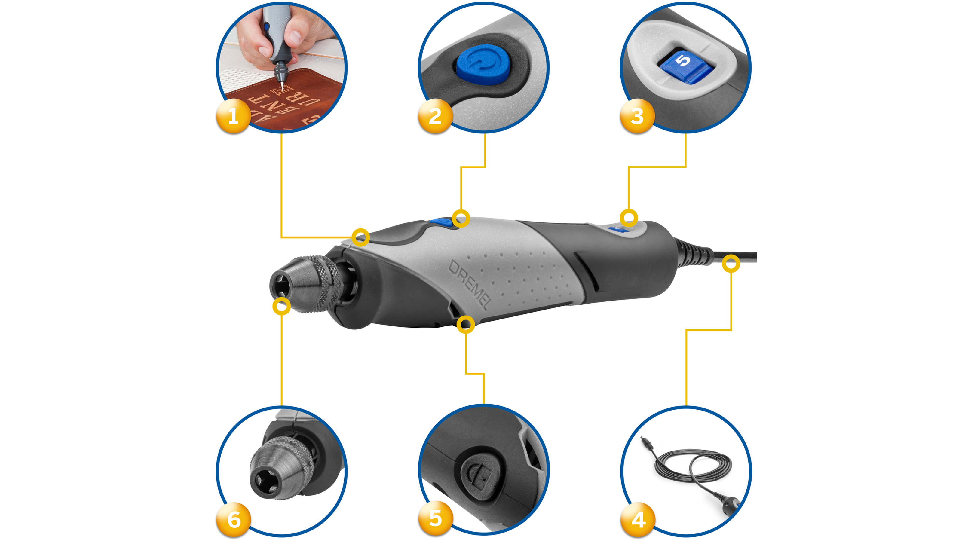 Dremel Stylo+, 2050-15 Multifunktionswerkzeug (9 Watt) mit 15 Zubehöre Produktbild img4 L