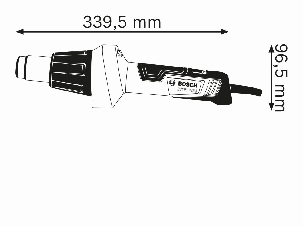 Bosch PRO Heißluftgebläse GHG 20-60 Produktbild img3 L