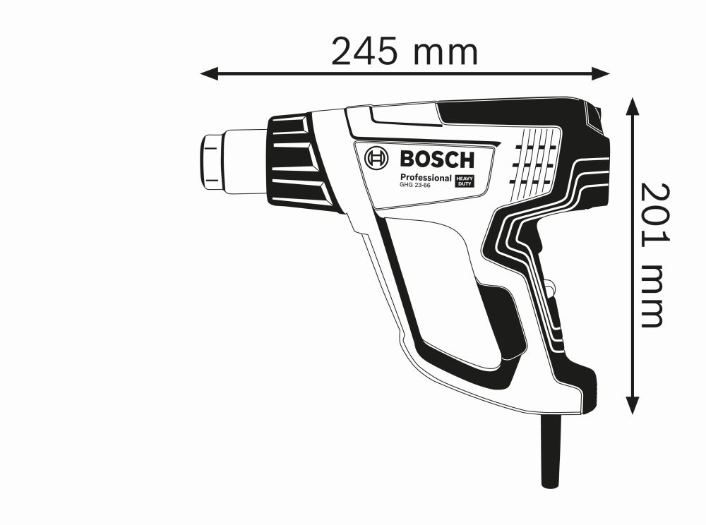 Bosch PRO Heißluftgebläse GHG 23-66 im Handwerkerkoffer Produktbild img3 L