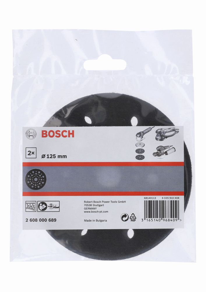 Bosch PRO Schleiftellerschoner, 125 mm für Exzenterschleifer, 2er-Pack Produktbild img3 L