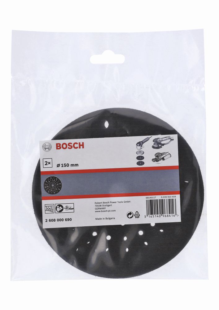 Bosch PRO Schleiftellerschoner, 150 mm für Exzenterschleifer, 2er-Pack Produktbild img3 L