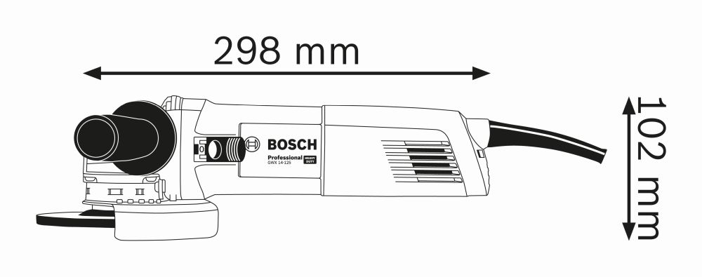 Bosch PRO Winkelschleifer mit X-LOCK GWX 14-125 Produktbild img3 L