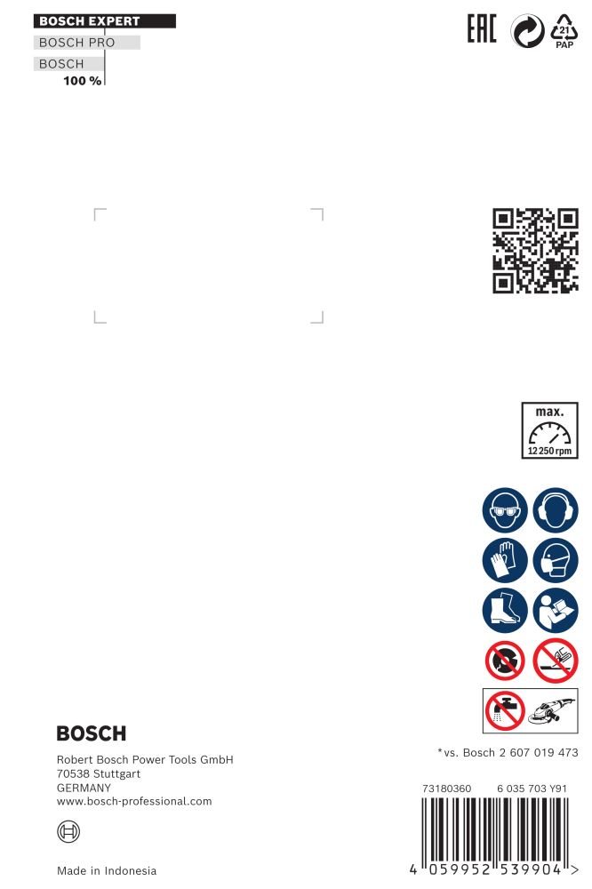 Bosch EXPERT Hard Ceramic Diamanttrennscheibe, 125x22,23 mm Produktbild img3 L