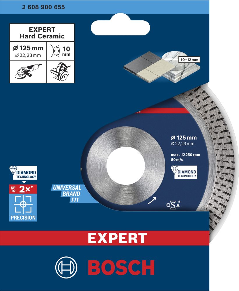 Bosch EXPERT Hard Ceramic Diamanttrennscheibe, 125x22,23 mm Produktbild img2 L