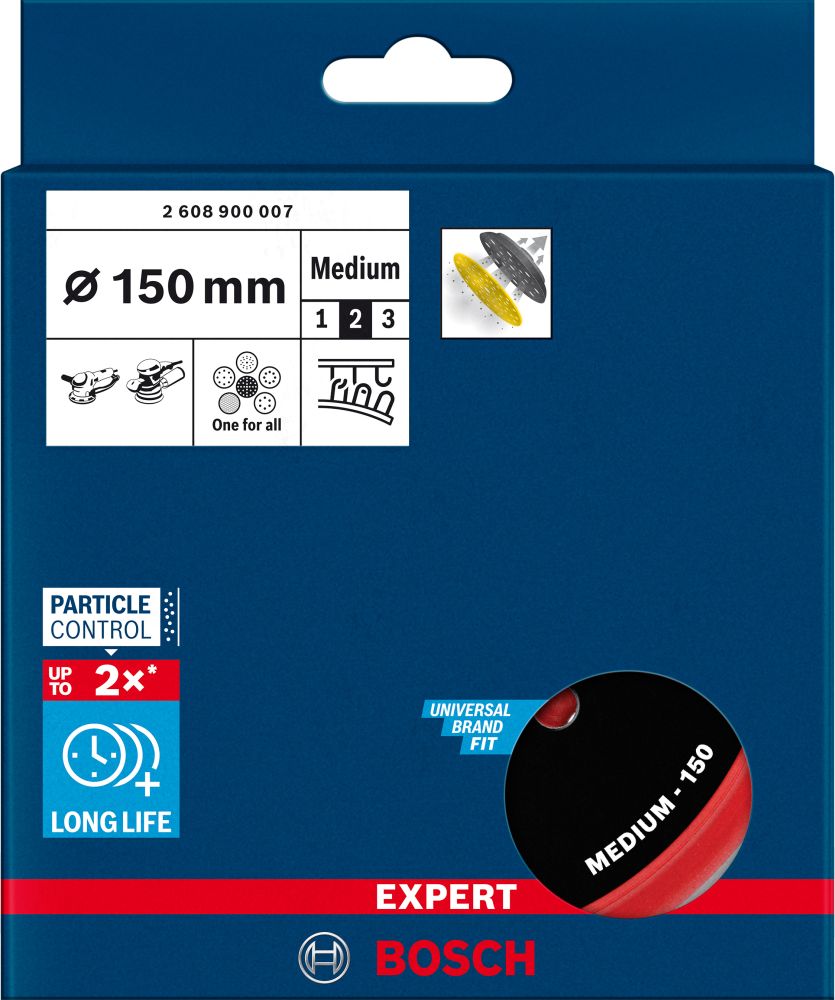 Bosch EXPERT Mulitloch-Stützteller, 150mm, mittel, M8+5/16 Produktbild img3 L